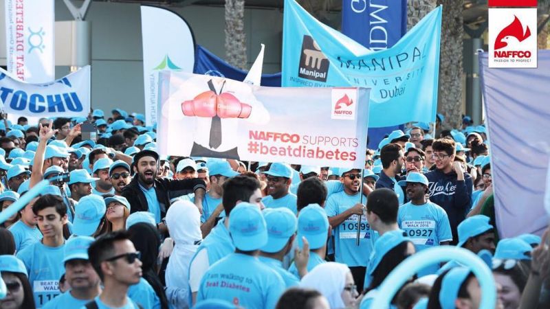 NAFFCO participated in the annual BEAT DIABETES WALK 2016 at Zabeel Park