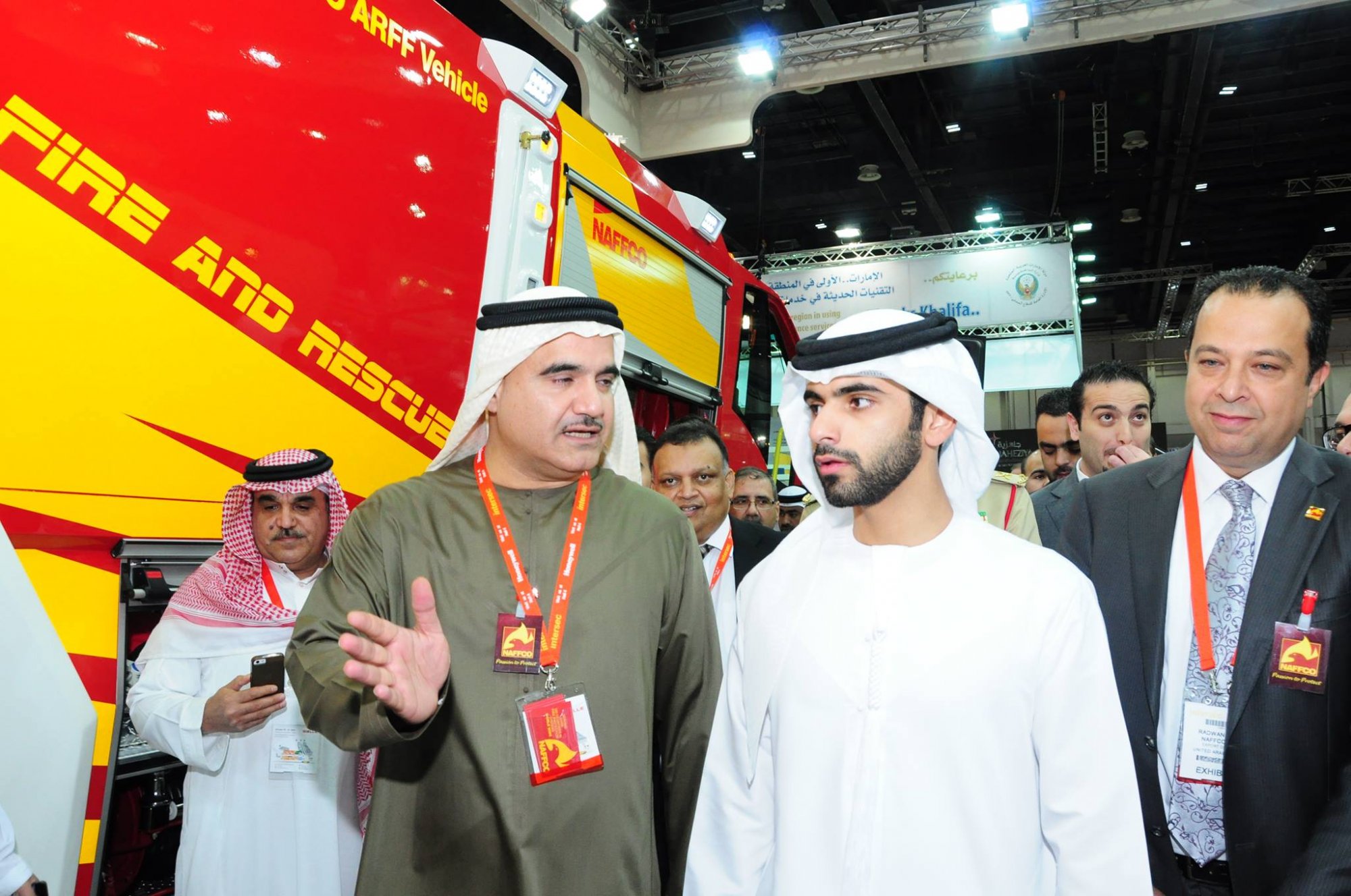 HH Sheikh Mansoor bin Mohammed bin Rashid Al Maktoum Visits NAFFCO Stand